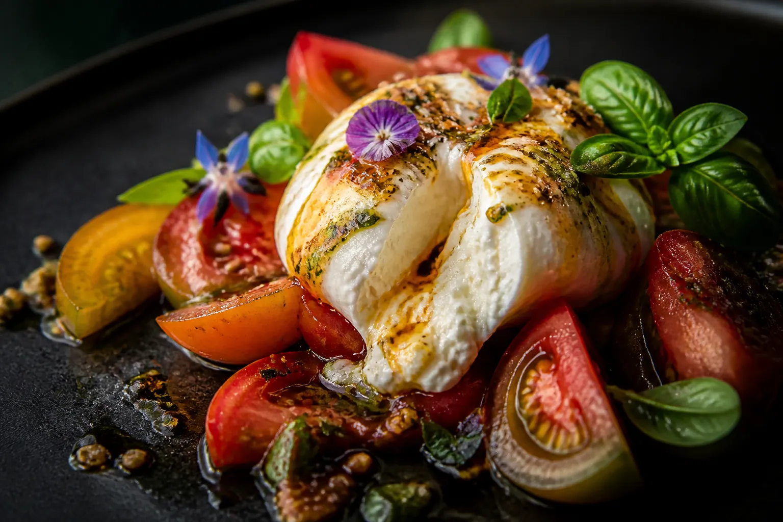 Burrata, Scotch Bonnet Honey